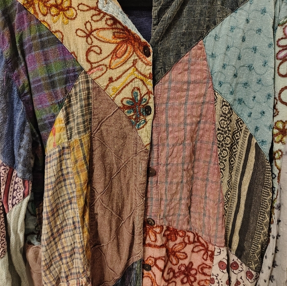 Sacred Thread Patchwork Buttonup - Picture 3 of 4